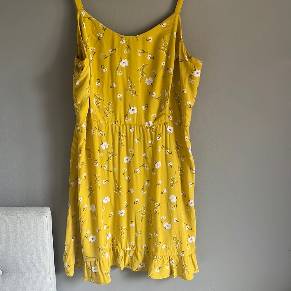 Ruffle hem mini dress